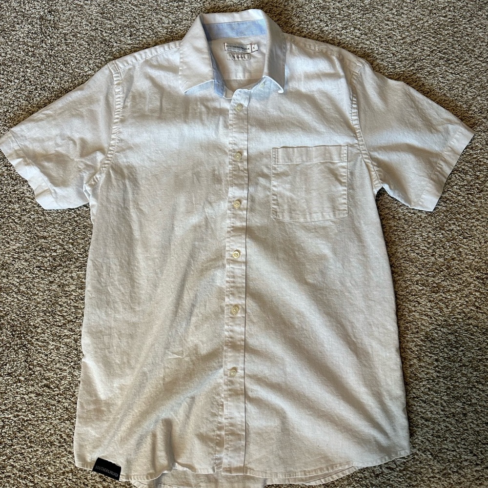 Southern Proper Tailored Fit Button Down Shirt